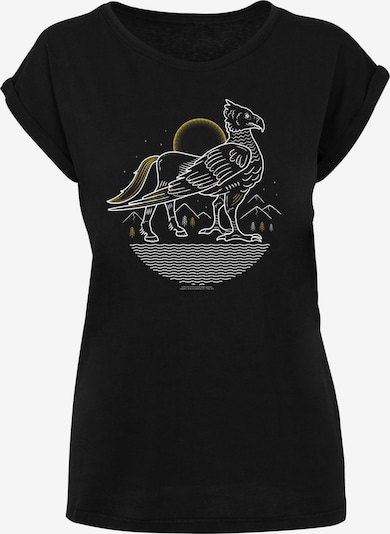 F4NT4STIC T-shirt 'Harry Potter Buckbeak' en jaune d'or / noir / blanc, Vue avec produit