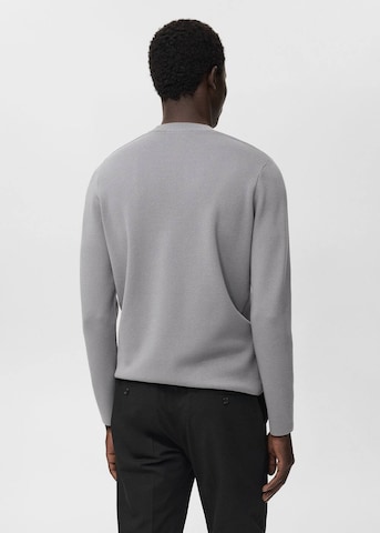 MANGO MAN Sweater 'Luxus' in Grey