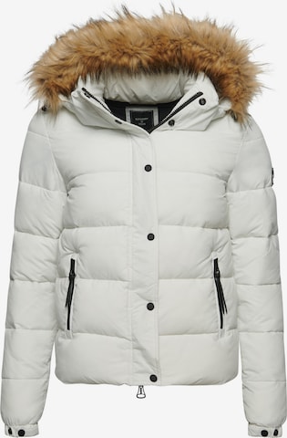 Superdry Winter Jacket in White: front