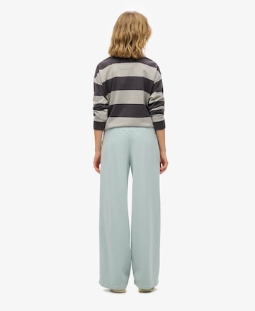Wide Leg Pantalon 'Essential' Superdry en bleu