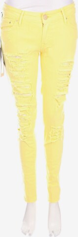 Don't Cry Jeans in 30 in Yellow: front