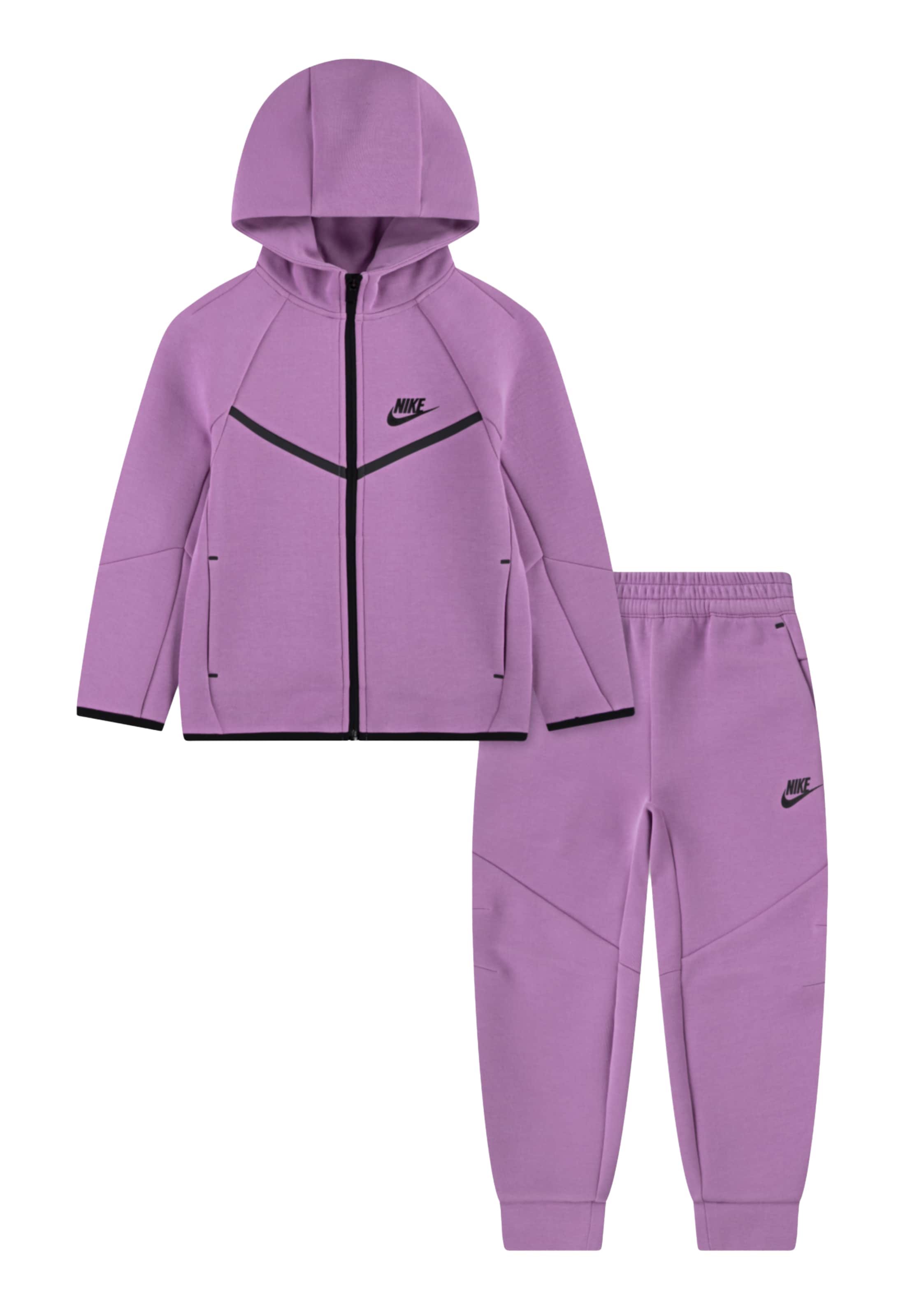 Nike Sportswear Облекло за бягане 'TECH FLEECE' в розово: отпред