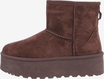 Ital-Design Snow Boots in Brown: front