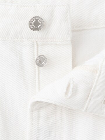 MANGO Barrel Jeans 'LEENA' in White