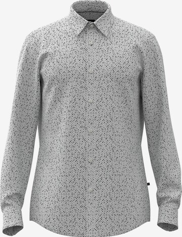BOSS Regular fit Business Shirt 'P-ROAN' in Grey: front