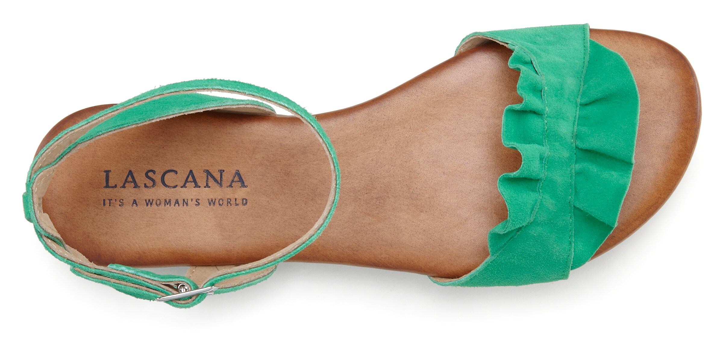 LASCANA Sandaler i grøn