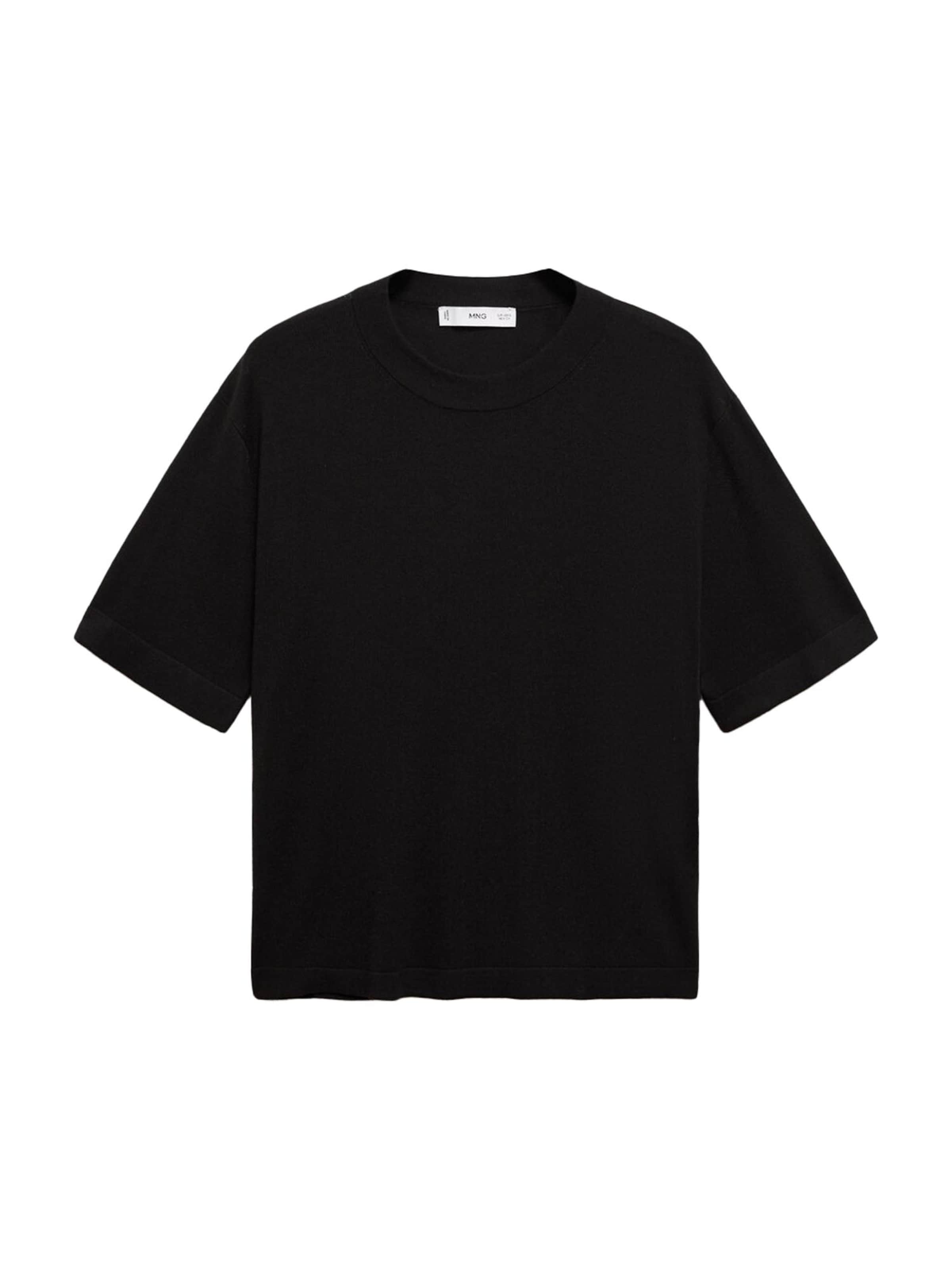 MANGO Svetr 'LUCCAS' – černá: přední strana