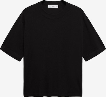 Pulover 'LUCCAS' de la MANGO pe negru: față