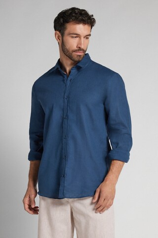 INTIMISSIMI Regular fit Button Up Shirt in Blue