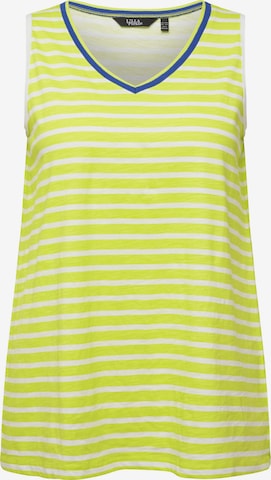 Ulla Popken Sticktop in Grün: Vorderseite