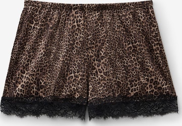 Tezenis Pajama Pants in Brown: front
