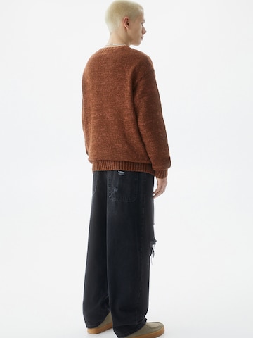 Pull&Bear Sweter w kolorze czerwony