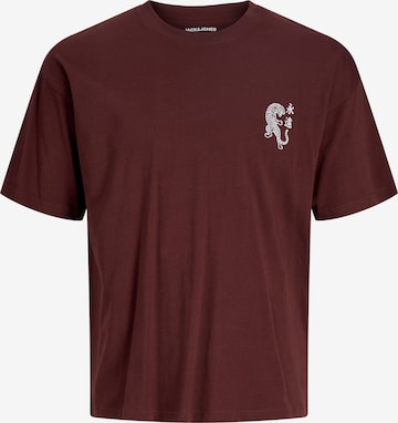 JACK & JONES Μπλουζάκι 'JJBOYE' σε καφέ: μπροστά