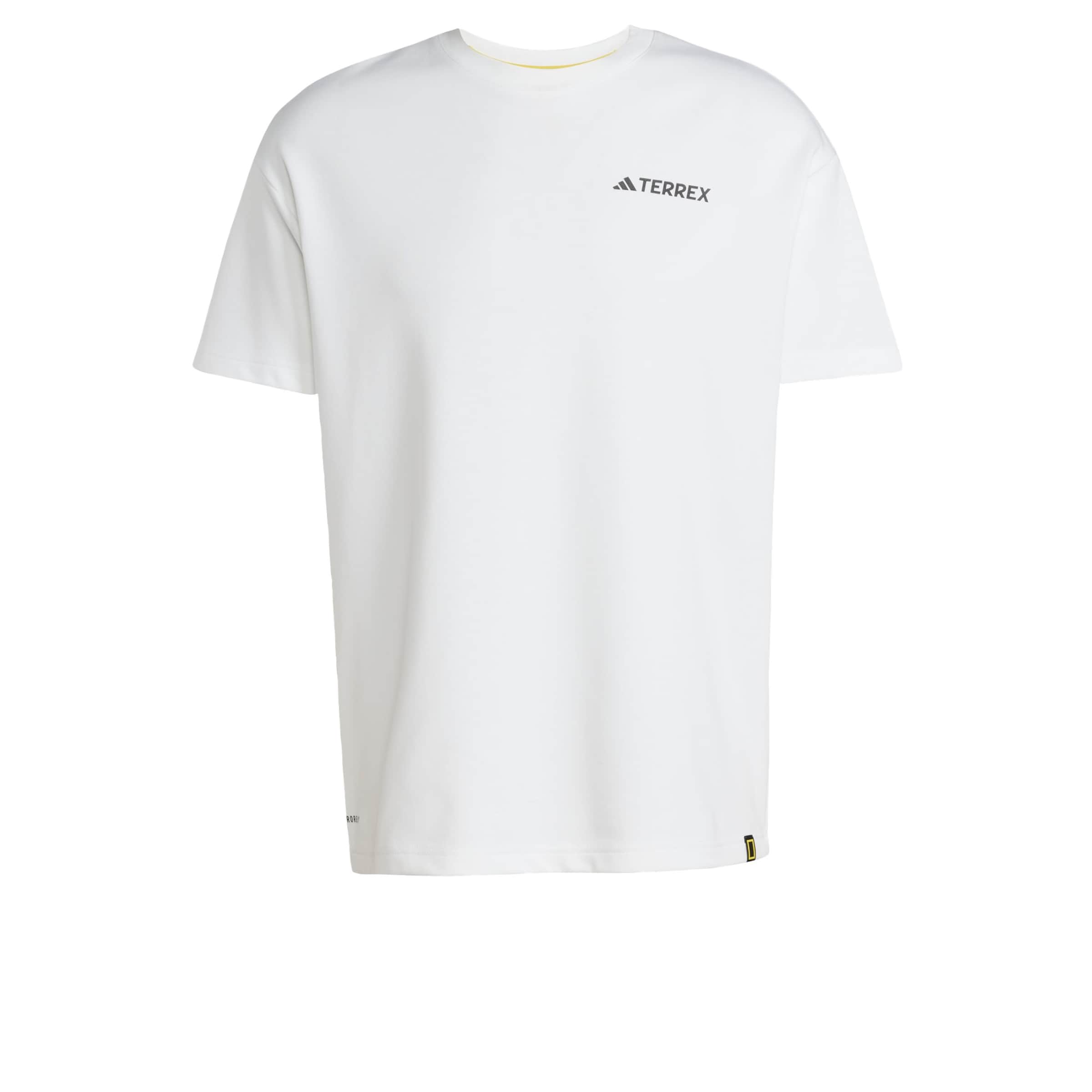 Maglia funzionale 'National Geographic' di ADIDAS TERREX in bianco: frontale