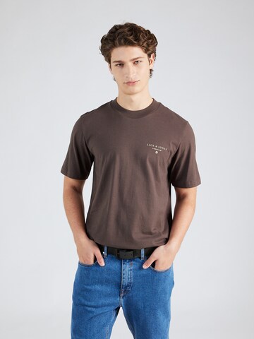 JACK & JONES Shirt 'MASON' in Brown: front
