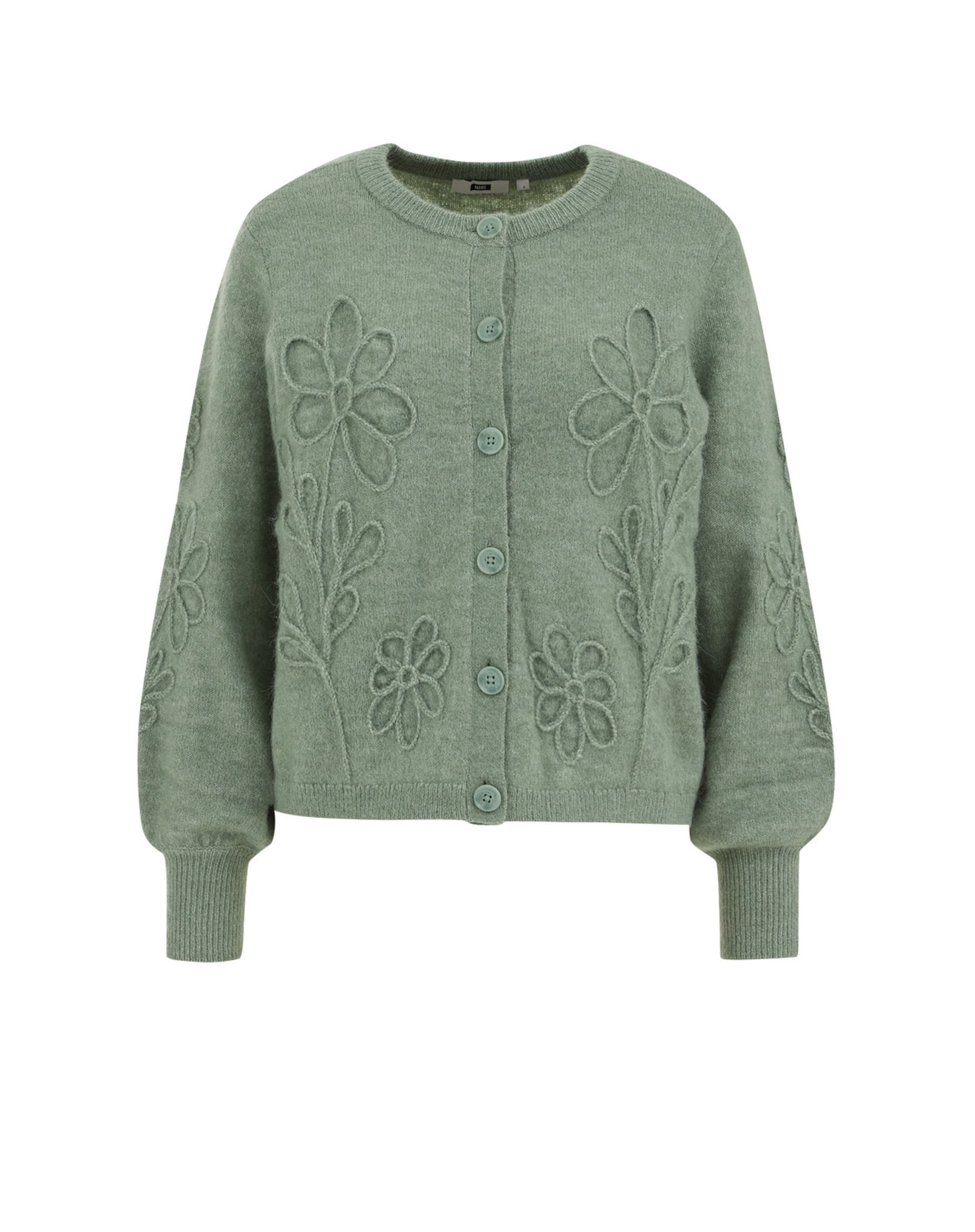 WE Fashion Kardigán - zöld: elől