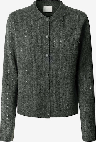 Pepe Jeans Knit cardigan 'ELAINE' in Grey: front