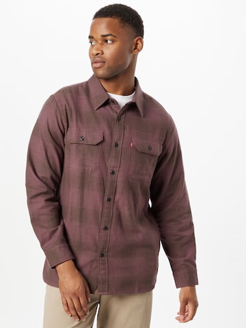 LEVI'S ® Comfort fit Button Up Shirt 'Jackson Worker' in Purple: front