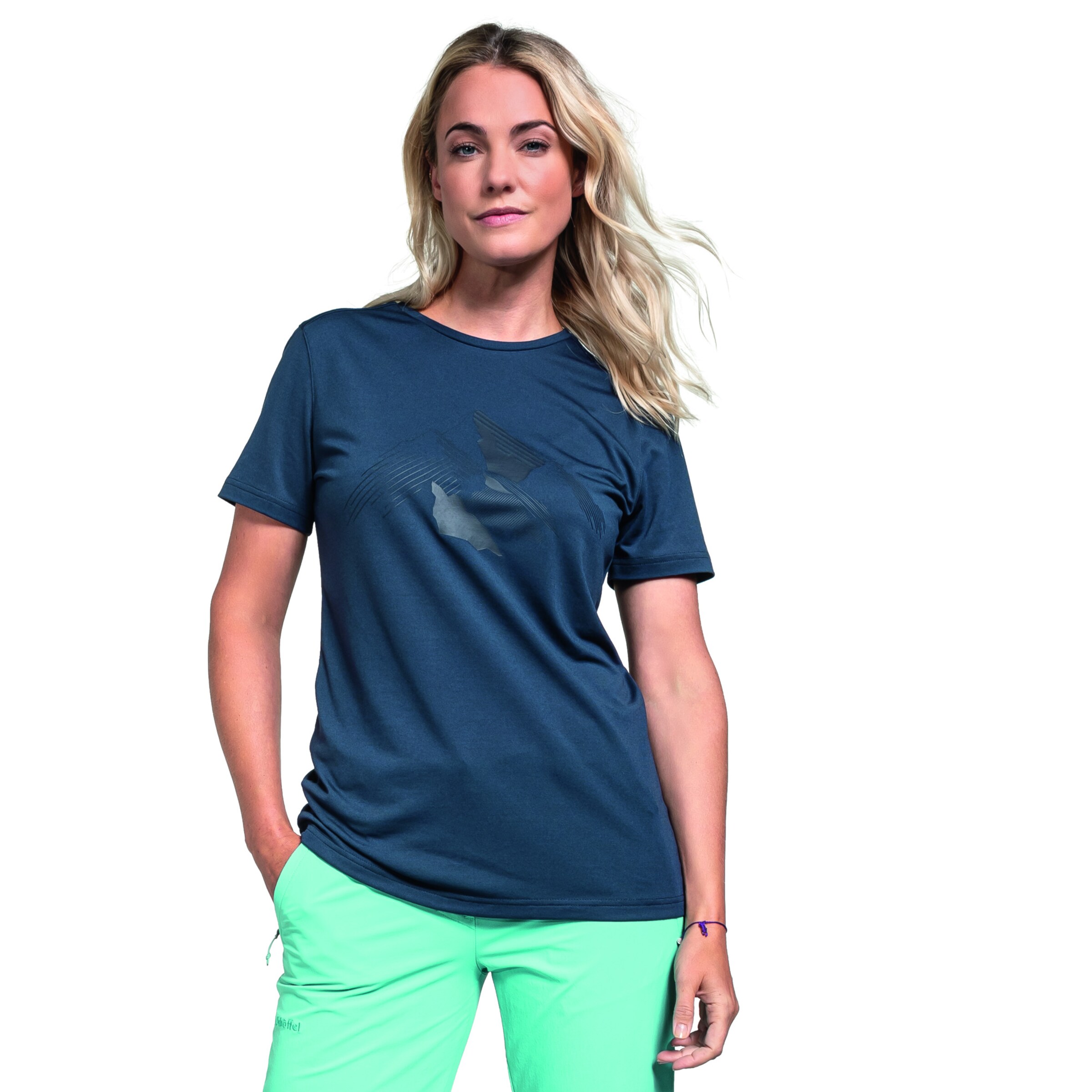 Maglia funzionale 'Skyrup' di Schöffel in blu: frontale