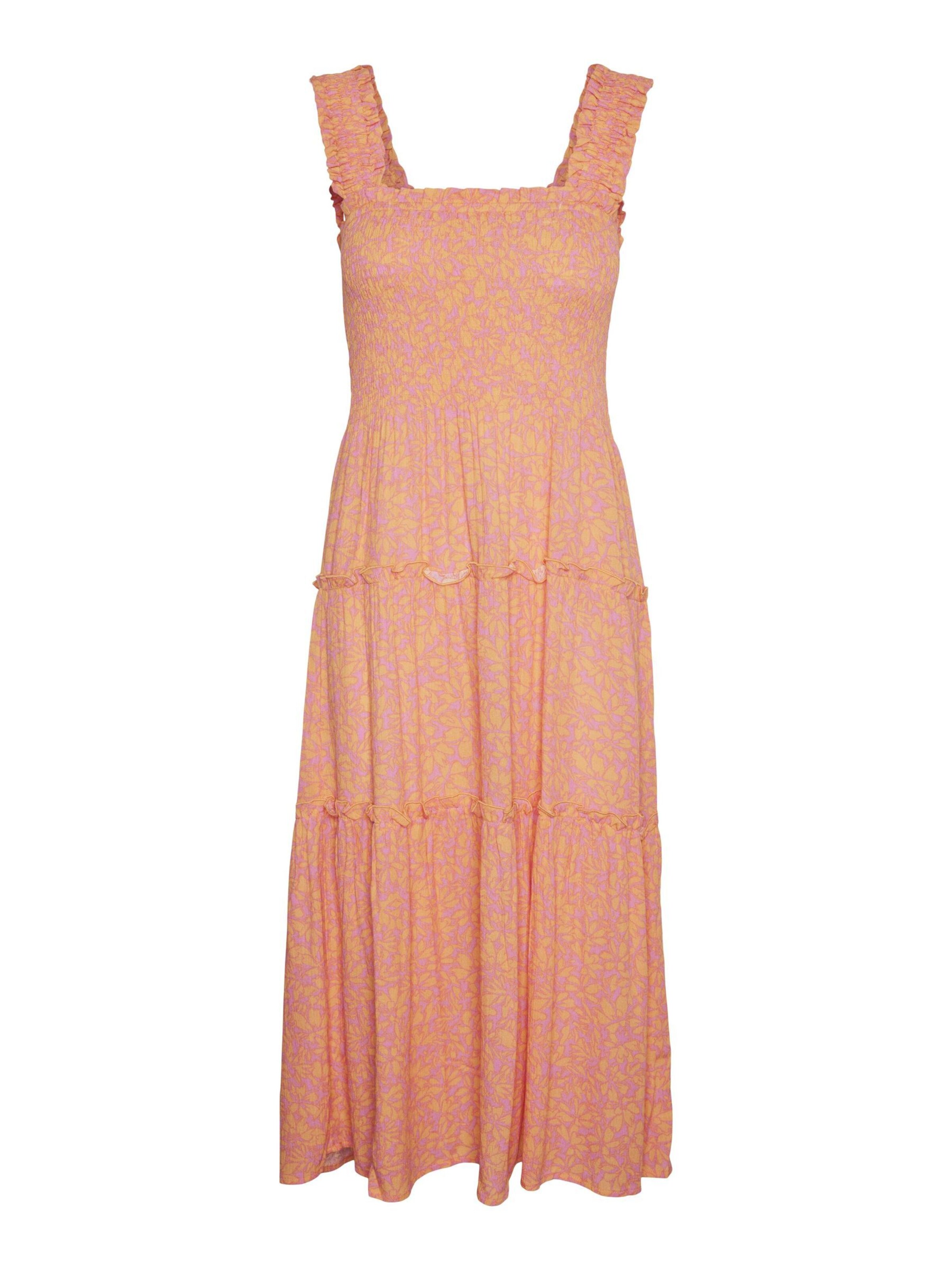 VERO MODA Vestido de verano en naranja claro / rosa, Vista del producto