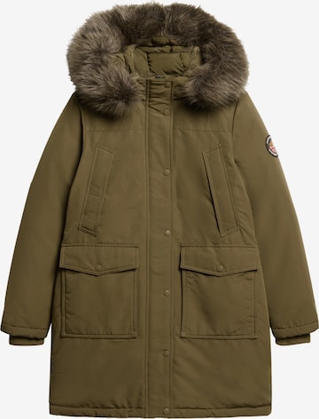 Superdry Winterparka 'Everest' in Grün: Vorderseite