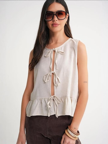Chemisier MixRay en beige : devant