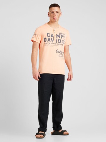 T-Shirt CAMP DAVID en orange