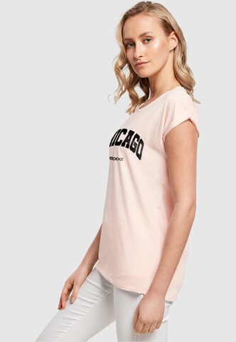 Merchcode T-Shirt 'Chicago' in Pink