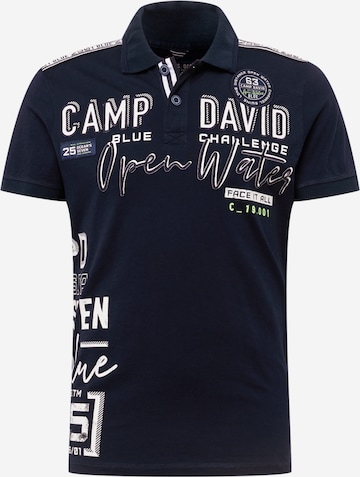 CAMP DAVID Shirt 'Ocean´s Seven I' in Blauw: voorkant