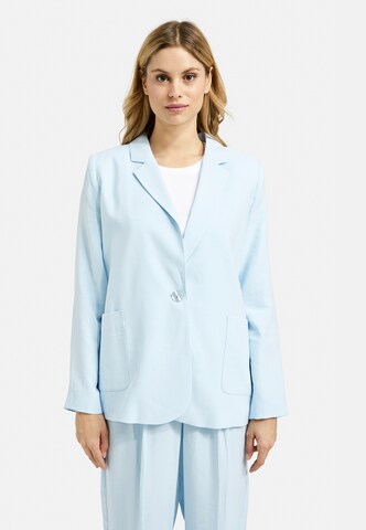 Milano Italy Blazer mit aufgesetzten Taschen in Blau: Vorderseite