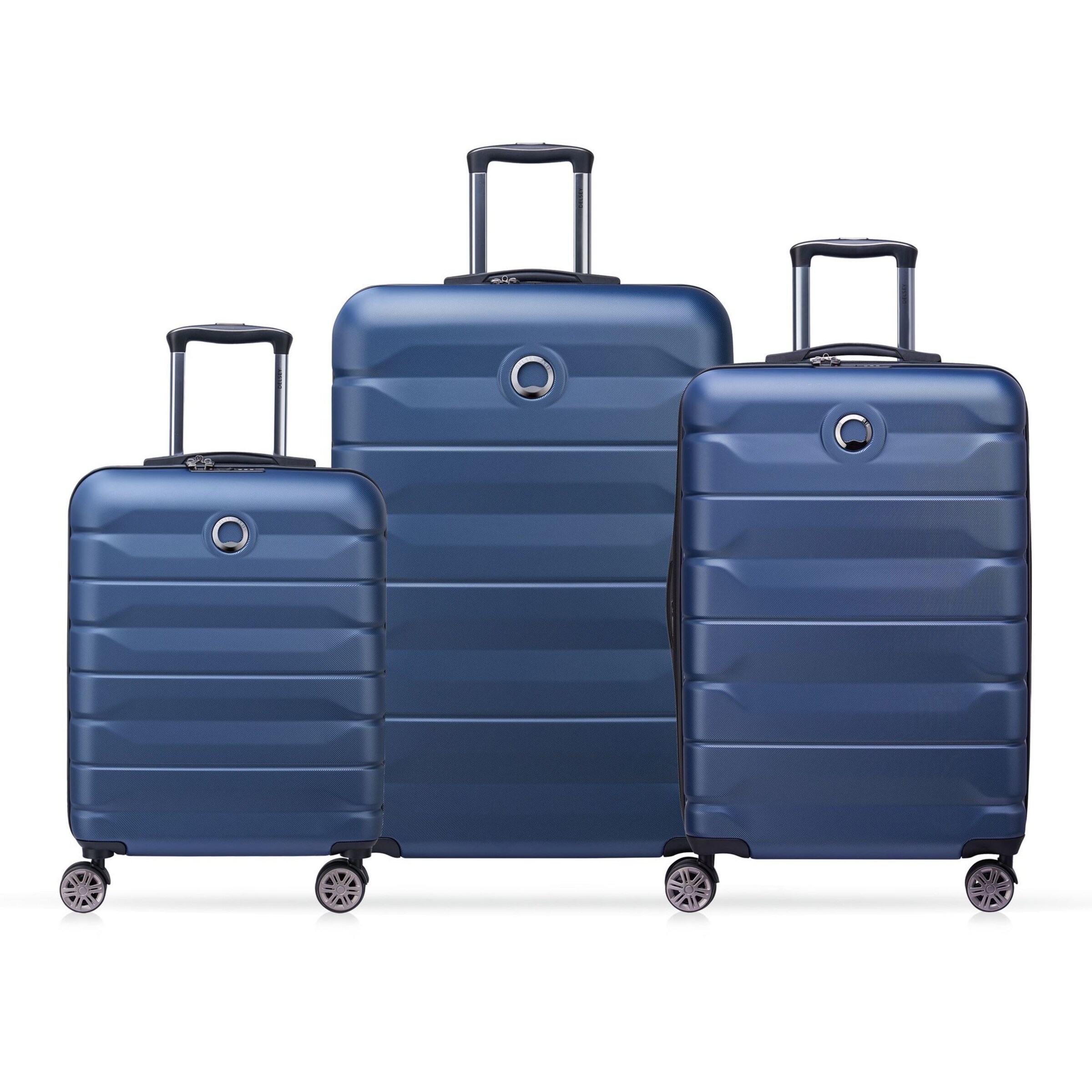 Ensemble de bagages Delsey Paris en bleu : devant