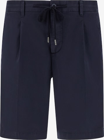 Boggi Milano - Pantalón plisado en azul: frente
