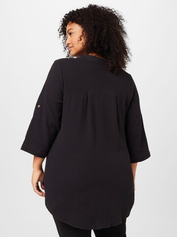 ONLY Carmakoma Blouse 'Theis' in Zwart