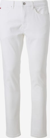 HUGO Slimfit Farkut '734' värissä valkoinen: etupuoli