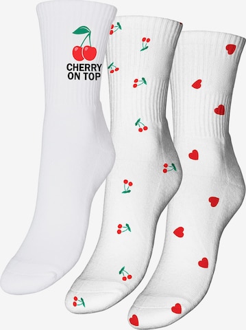 VERO MODA Socks 'VMMel' in White: front