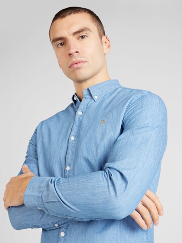 Coupe regular Chemise FARAH en bleu