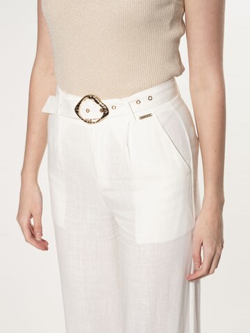 Influencer Wide Leg Hose in Weiß