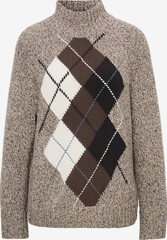 Pullover extra large di COMMA in marrone: frontale
