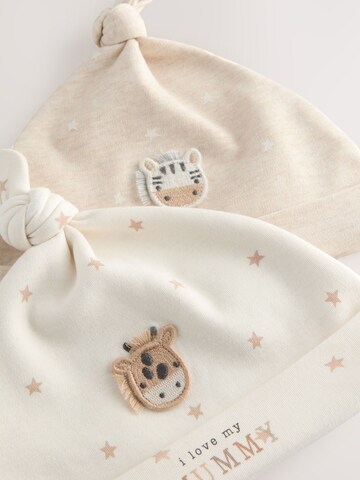 Next - Gorra 'I Love My Mummy/Daddy' en beige