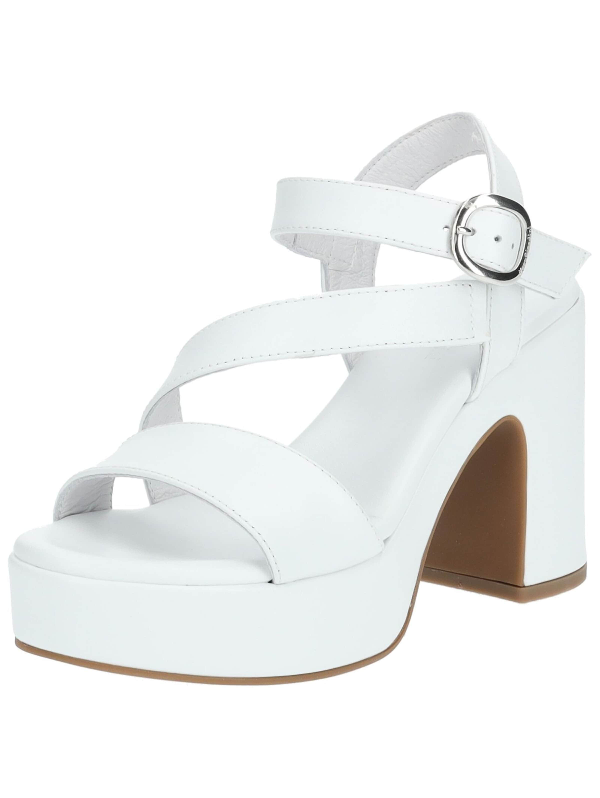 Sandales Nero Giardini en blanc : devant