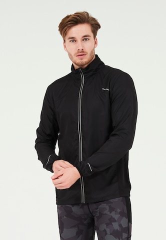 ENDURANCE Athletic Jacket in Black: front