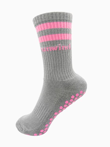 unwind. Sportsocken 'The Stripe Sock'‌‌‌‌‌‌‌‌‌‌ in Grau: Vorderseite