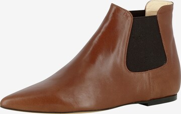 EVITA Booties in Brown: front