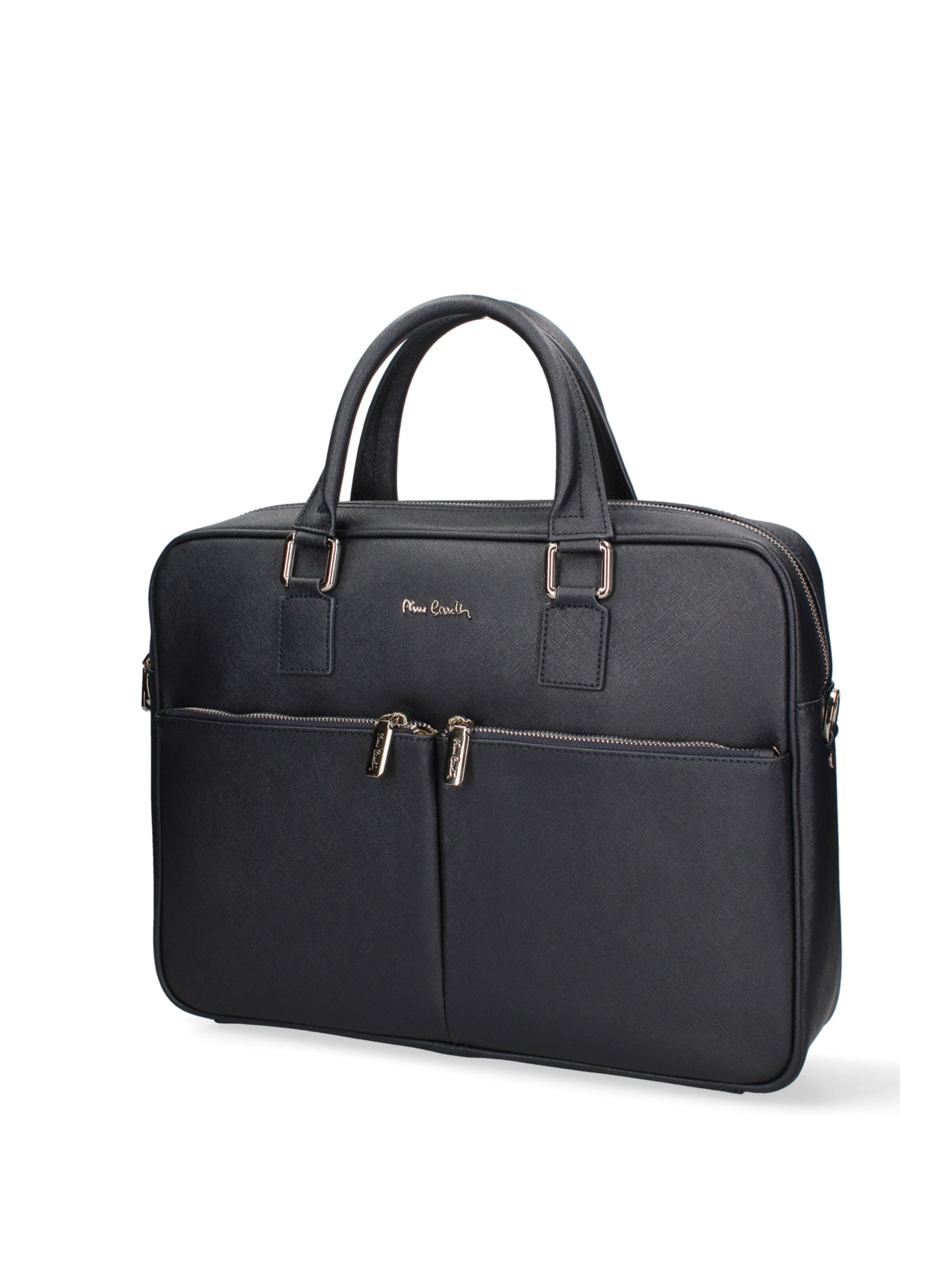Valigetta ventiquattrore 'Borsa da Lavoro Pierre Cardin Vera Pelle con Zip' di PIERRE CARDIN in blu