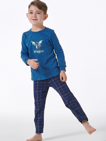 SCHIESSER Pyjama ' Boys World ' in Blau