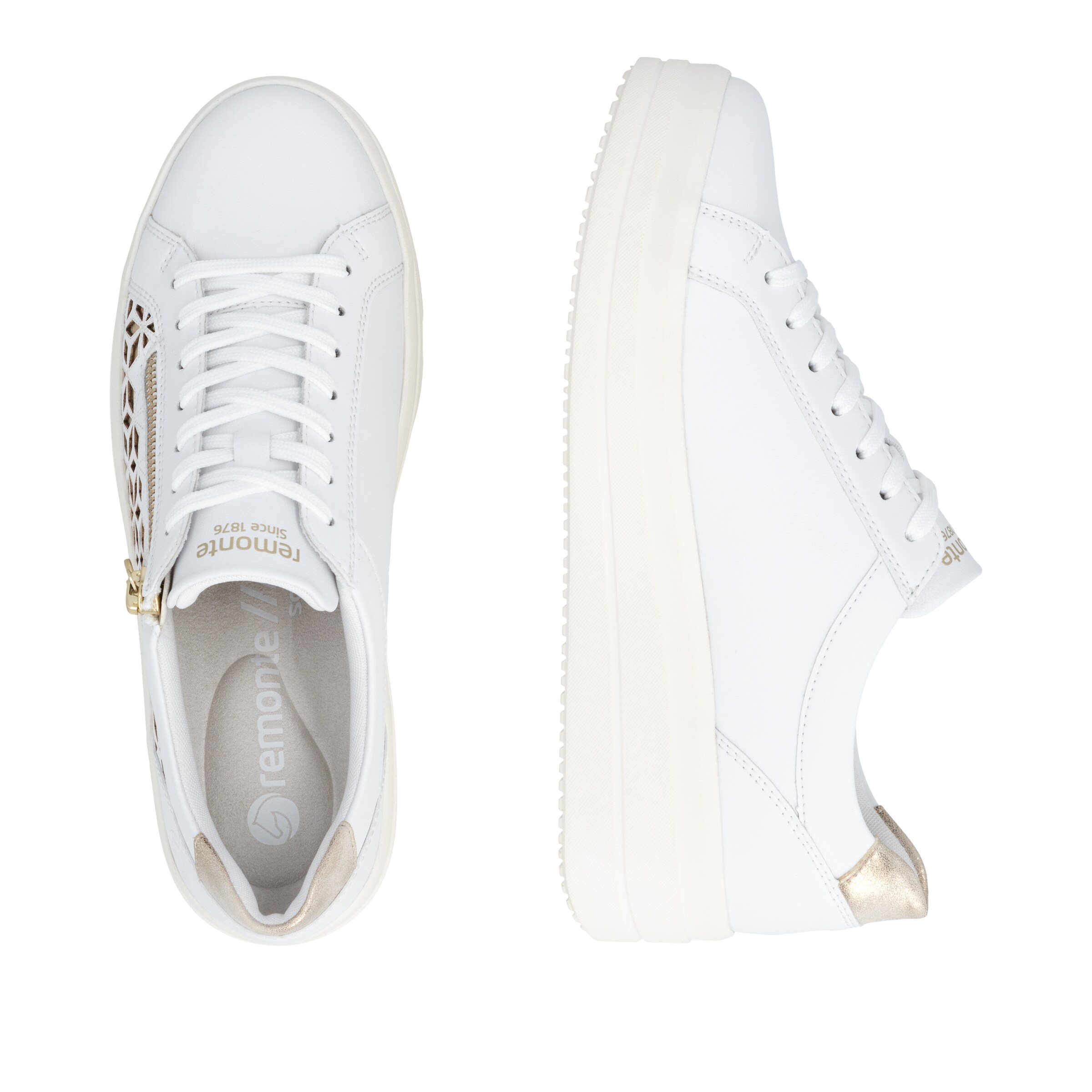 Baskets basses REMONTE en blanc