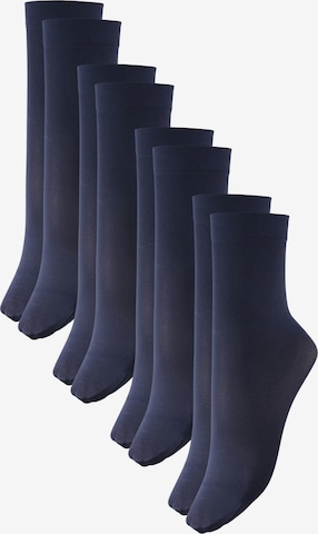 Esda Fine Stockings in Blue: front