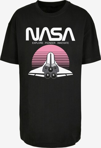 T-shirt oversize 'NASA Space Shuttle Sunset' F4NT4STIC en noir : devant