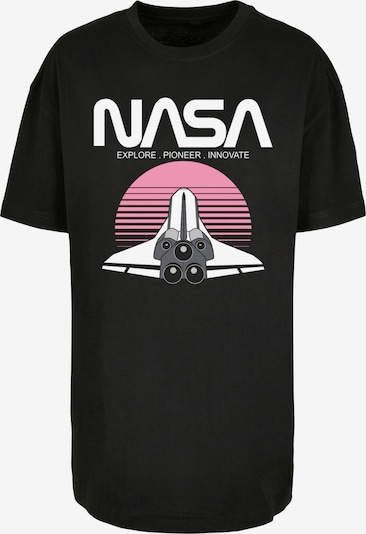 F4NT4STIC T-Shirt 'NASA Space Shuttle Sunset' in rosa / schwarz / weiß, Produktansicht