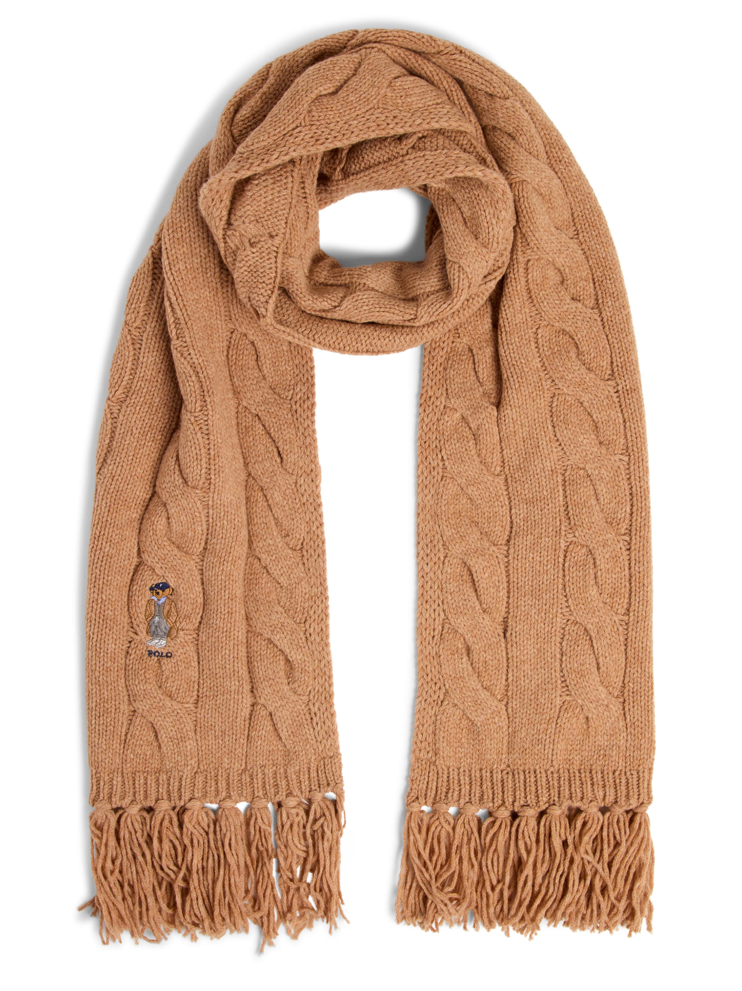 Polo Ralph Lauren Scarf in Beige: front